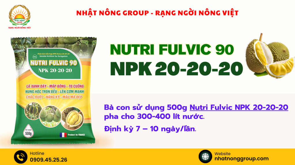 Phân bón Nutri Fulvic 90 NPK 20-20-20