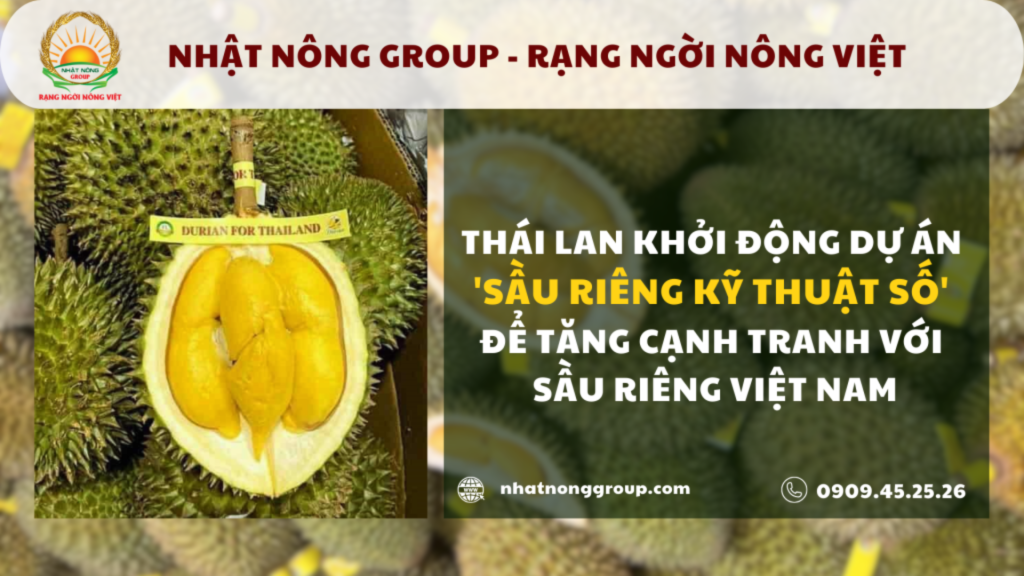 Thái Lan Khởi Động Dự Án 'Sầu Riêng Kỹ Thuật Số'