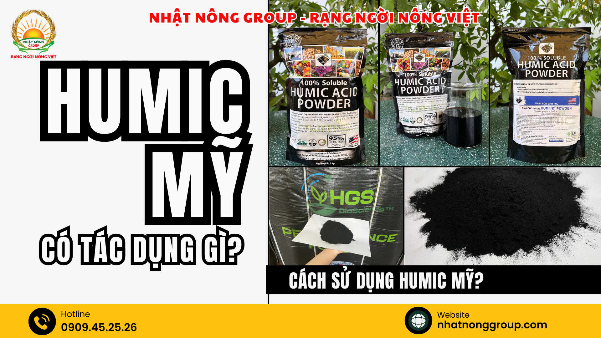 Humic Mỹ có tác dụng gì? Cách sử dụng Humic Mỹ? - Nhật Nông Group